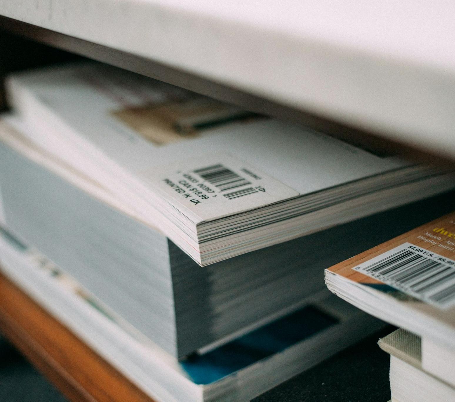 assorted books in the rakc